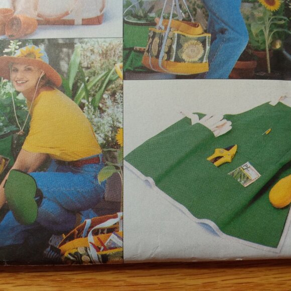 Apron Gardening Tote Accessories Sewing Pattern UNCUT Butterick 4364 - Picture 3 of 8